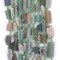 The Bead Chest Flat Roman Glass Tube Beads 5mm Afghanistan Green Unusual 14 Inch Strand